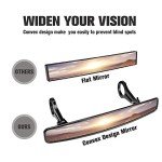 15" Clear UTV Rearview Mirror with Clamps