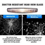 15" Clear UTV Rearview Mirror with Clamps