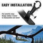 15" Clear UTV Rearview Mirror with Clamps