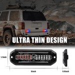 WINECO 2PCS LED Strobe Warning Lights Kit