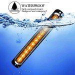 12-LED Amber Emergency Strobe Light Bar (2pcs)