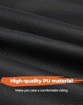 KEMIMOTO Black Leather ATV Seat Cover for Polaris