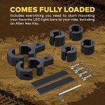 ATV UTV Light Bar Mounting Clamp Kits