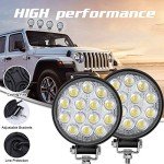Zmoon 4.5" LED Round Light Bar (2PCS)