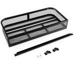 Heavy Duty ATV Front Cargo Basket with Rails