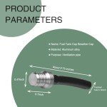 Yumfugu 2 PCS Universal ATV Fuel Vent Hose