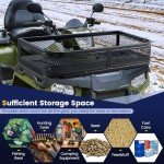 Heavy Duty ATV Front Cargo Basket with Rails
