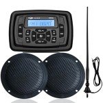 Bluetooth Marine Stereo System with Waterproof Speakers