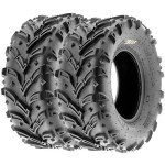 SunF 25x8-12 Mud Tires for ATV/UTV Bundle