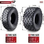 WANDA 4 Sport ATV Tires Set - 21x8-9 & 22x10-10