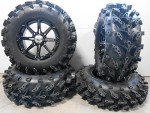 MSA Black Diesel ATV Wheel and Tire Bundle