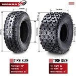 WANDA Sport ATV Tire Set 22x7-11 & 22x10-9