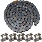 HIAORS 428 Drive Chain with 5 Master Links