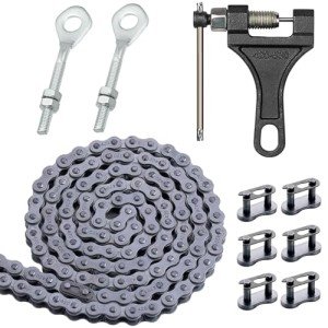 Qloby Heavy Duty 420 Motorcycle Chain with Tools