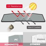 KEMIMOTO UTV Rear Dark Tint Windshield