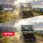 KEMIMOTO UTV Rear Dark Tint Windshield