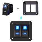 HOKAAER Waterproof 2 Way Rocker Switch Panel