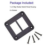 HOKAAER Waterproof 2 Way Rocker Switch Panel