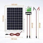 10W Solar Charger Kit for ATV and Powersports
