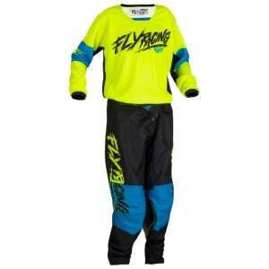Fly Racing Youth Kinetic Khaos Moto Gear Set