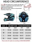 Youth Full Face Motocross Helmet Set - Blue