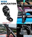 ATV Whip Light Mount - Adjustable Aluminum Flag Holder