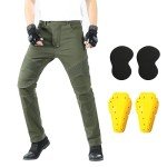 Men's Adventure Motocross Denim Riding Pants with Armor