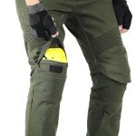Men's Adventure Motocross Denim Riding Pants with Armor