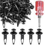 Xislet 100 Pcs ATV Plastic Rivets and Clips