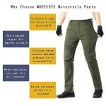 Men's Adventure Motocross Denim Riding Pants with Armor