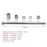 12mm 310mm Front Rear Axle for ATVs & Bikes
