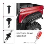 Xislet 100 Pcs ATV Plastic Rivets and Clips