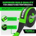 Rhino USA Heavy-Duty Recovery Tow Strap 20