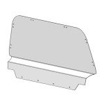 Rear Windshield for Arctic Cat Wildcat Models