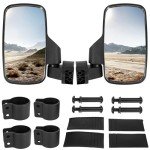 Adjustable UTV Side Mirrors for Roll Bar