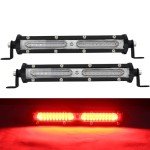 Red LED Offroad Fog Light Bar - 2 Pack