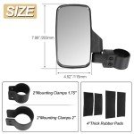 Adjustable UTV Side Mirrors for Roll Bar