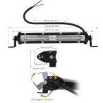 Red LED Offroad Fog Light Bar - 2 Pack