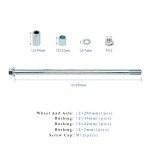 Mokuo 12mm Axle with Bushing for ATVs & Bikes