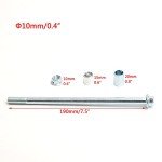 10mm Front Rear Axle with Bushing for ATVs