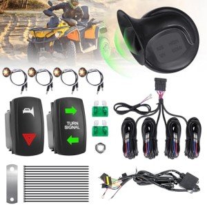 Universal ATV UTV Turn Signal Kit with Horn