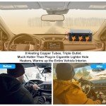 Portable 12V 50W Windshield Defroster and Heater