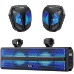 Ehaho Bluetooth UTV Sound Bar with RGB Lights