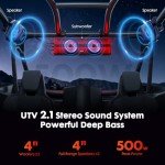 Ehaho Bluetooth UTV Sound Bar with RGB Lights