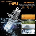 H4 9003 Super Bright Cool White Light Bulbs, 2-Pack