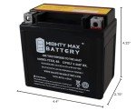 Mighty Max YTX5L-BS Battery for Polaris ATV