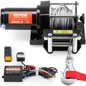 VEVOR 4000 lb Electric ATV Winch with Remote
