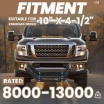 Foldable Winch Mount Plate for Standard Winches