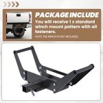 Foldable Winch Mount Plate for Standard Winches
