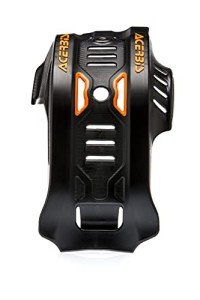 Acerbis Offroad Skid Plates - Black and Orange